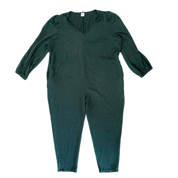 Smash + Tess Jumpsuit Size 3XL Women's Forest Green Full Length Longsleeve Knit - Picture 1 of 8